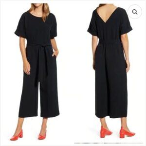 Everlane Japanese GoWeave Essential Short Sleeve Jumpsuit 12